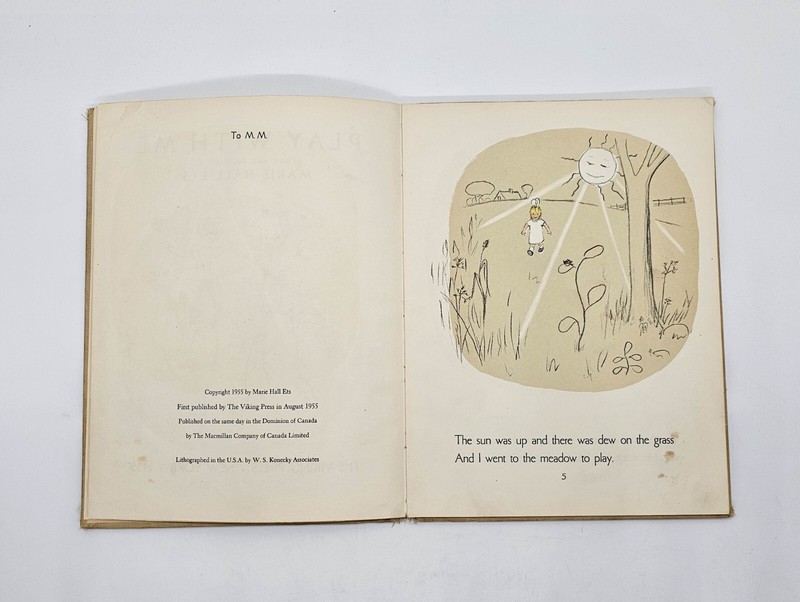 Play With Me by Marie Hall Ets 1955 1st Edition HC Book Illustrated Childs Book gallery