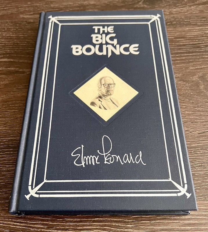 SIGNED Elmore Leonard The Big Bounce Armchair Detective Library 1989 First Thus