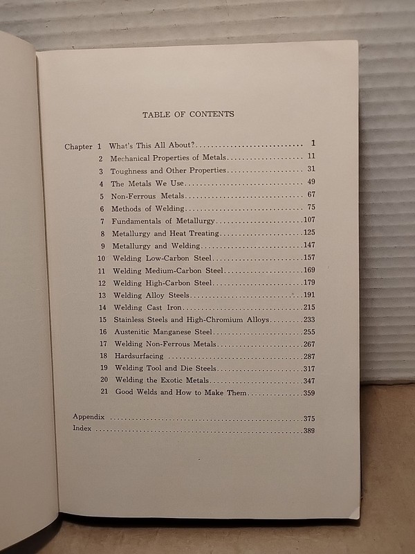 Metals & How to Weld Them by Jefferson & Wood - 1965 - 1st Edition 4th Print HC gallery