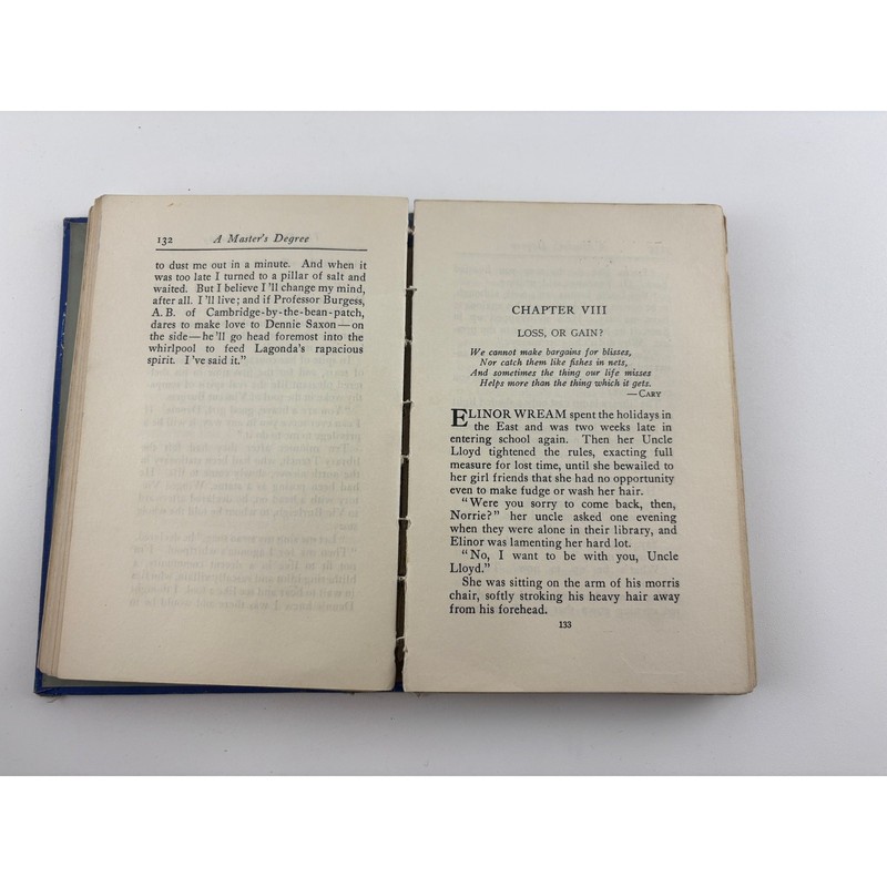 A Master’s Degree Margaret Hill McCarter 1913 1st Ed HC A.C. McClurg Fair gallery