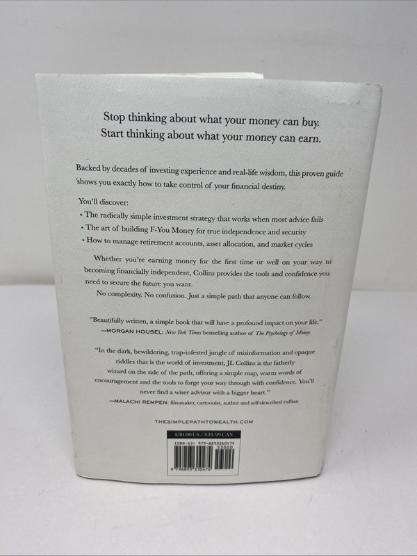 Simple Path to Wealth Hardcover JL Collins Clean Pages Revised Expanded 2025 Ed gallery