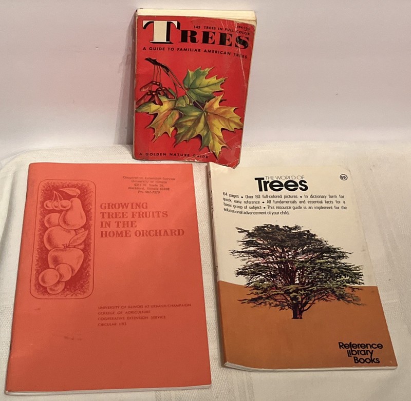 3 Vtg Tree Books Tree Guide 1960 World Of Trees 1971 & Growing Tree Fruit 1983