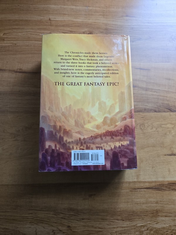 Annotated Legends Hardcover Book 2003 Dragonlance Legends by Weis Hickman RARE gallery