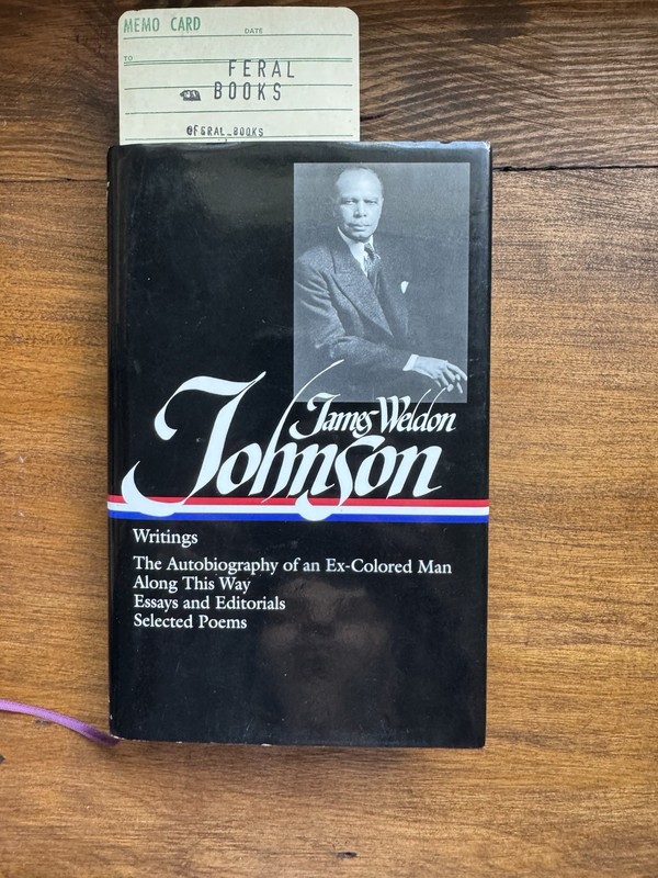 Library of America James Weldon Johnson Writings LOA #145 HC