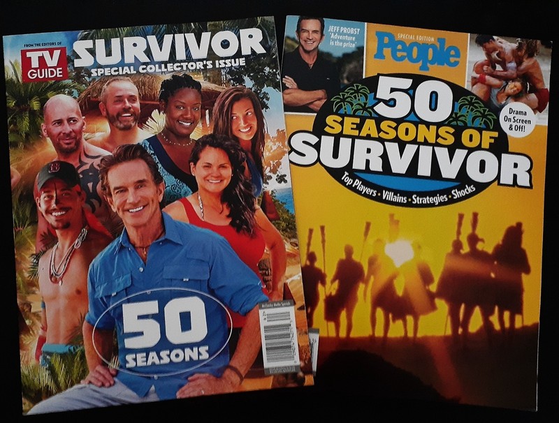 2 mags.PEOPLE & TV GUIDE: 2026- «SURVIVOR» SPECIAL COLLECTORS ISSUE 50 Seasons!