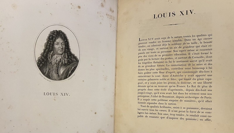 1824 KING LOUIS XIV et ses Amours King of France + Portrait Engravings Royalty gallery