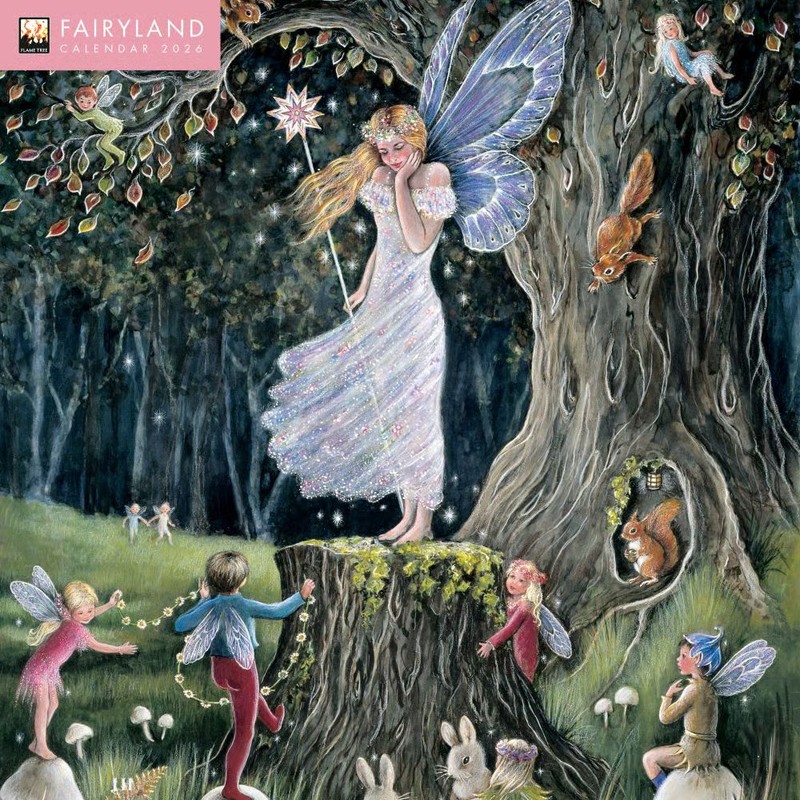 Flame Tree Publishing, Fairyland 2026 Wall Calendar