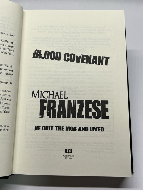 Michael Franzese Blood Covenant Hardcover Whitaker House Signed Organized Crime gallery