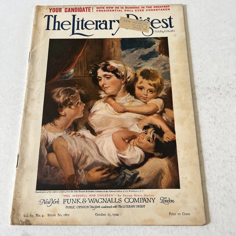 THE LITERARY DIGEST MAGAZINE OCTOBER 25 1924 NEWS GENERAL INTEREST SCIENCE, C3