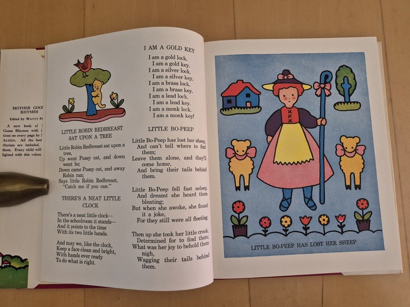 Vtg Mother Goose Rhymes Watty Piper Margot Austin Children Book HC DJ $2.95 gallery