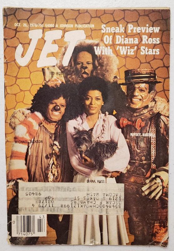 Jet Magazine October 26 1978 Diana Ross~Michael Jackson~ ‘The Wiz’ ~1970s
