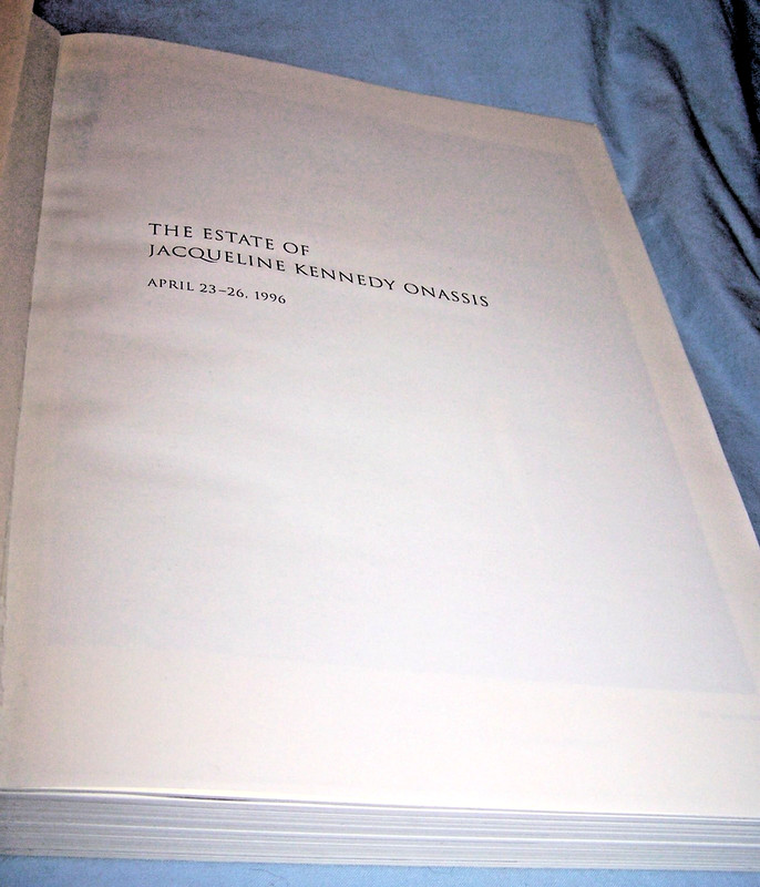 Estate of Jaqueline Kennedy Onassis Auction Catalog PB-Sotheby's 1996-584 pages gallery
