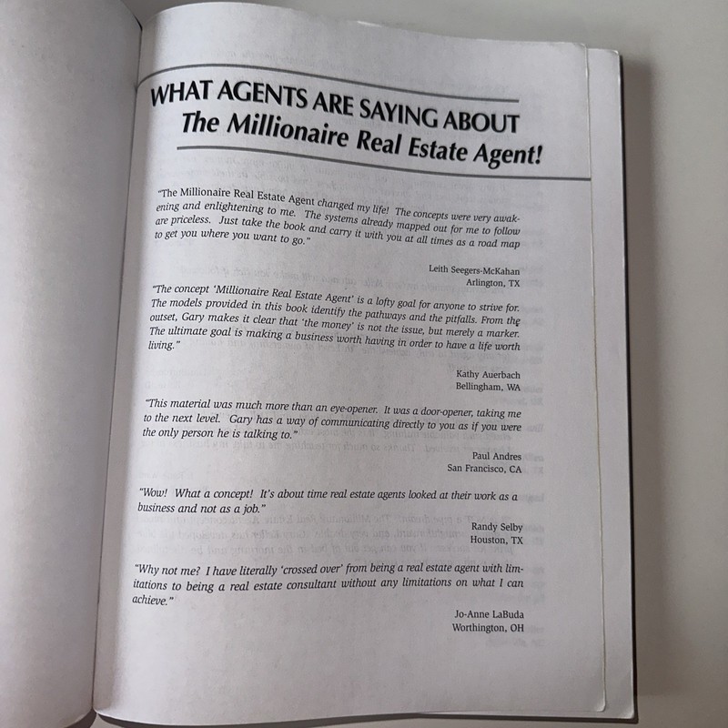 The Millionaire Real Estate Agent by Dave Jenks, Gary Keller and Jay Papasan gallery