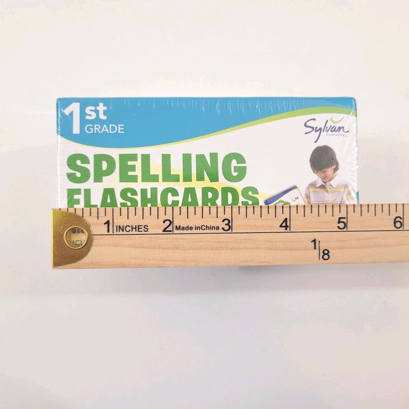 NEW First Grade Spelling Flashcards Sylvan Learning 2011 Random House Sealed Box gallery