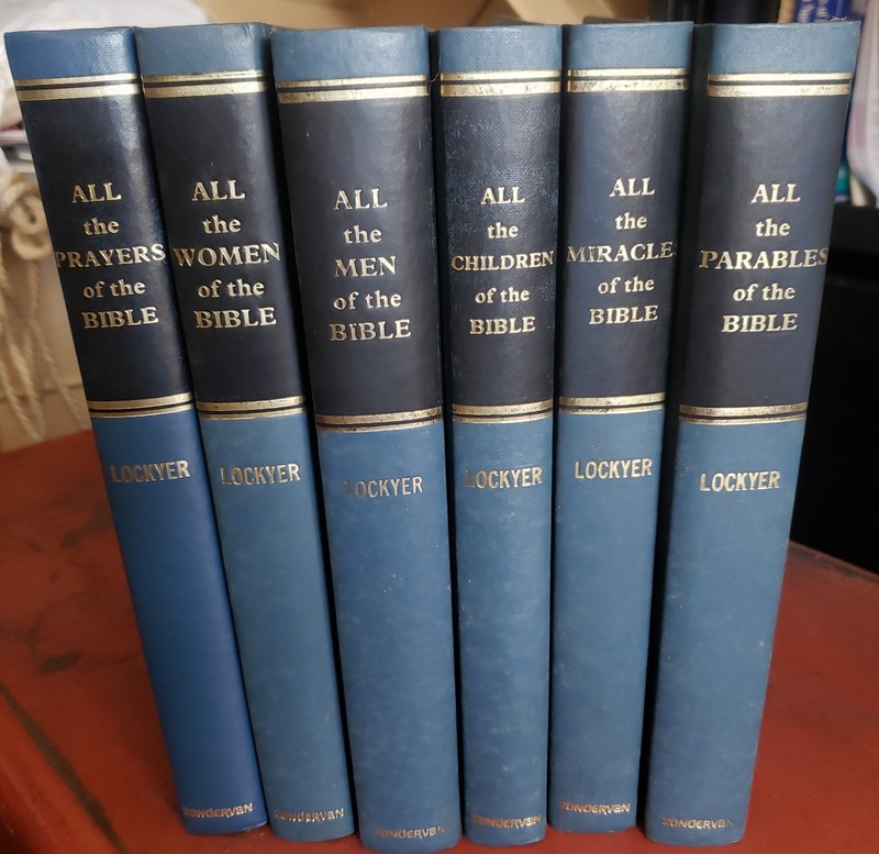 All of the Bible Series by Herbert Lockyer 6 Books HC Zondervan see list