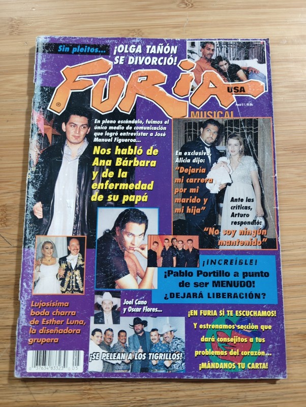 Furia Musical USA Año 8 #5 Rare Magazine 2000 Ana Barbara