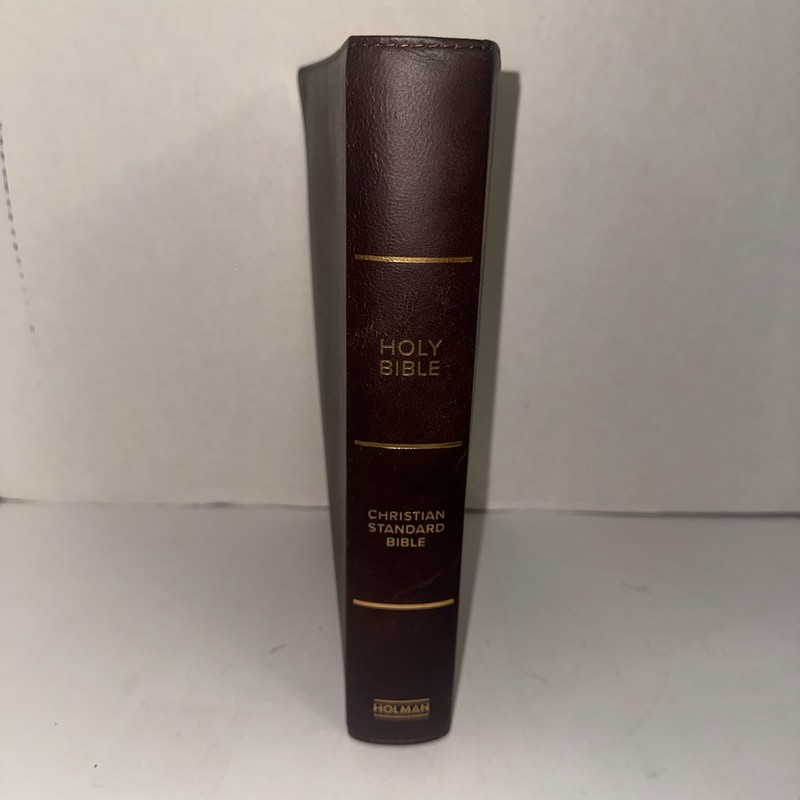 CSB Super Giant Print Reference Bible Brown Goatskin Leather Holman