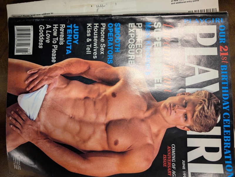 1994 Playgirl magazines - with Bill Clinton, Dweezil Zappa - lot of 7 gallery