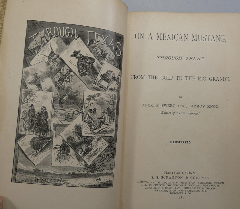 On a Mexican Mustang through Texas by Sweet & Knox 1883 Illustrated 1st edition gallery