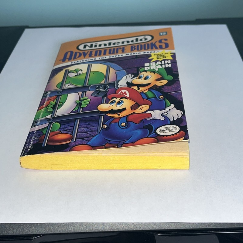 Nintendo Adventure Books #12: Brain Drain VTG Super Mario First ED./Printing '92 gallery