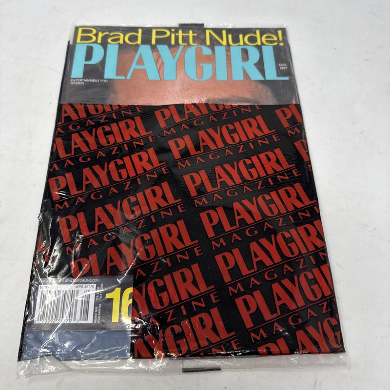 Play Girl PLAYGIRL Magazine Brad Pitt August 1997 Factory Sealed in Pack