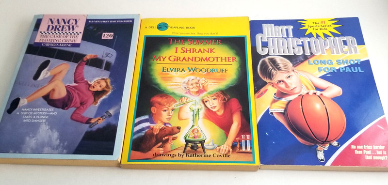 Vintage Lot of 9 Elementary Level Paperback Chapter Books 1970" to 2000's B70 gallery