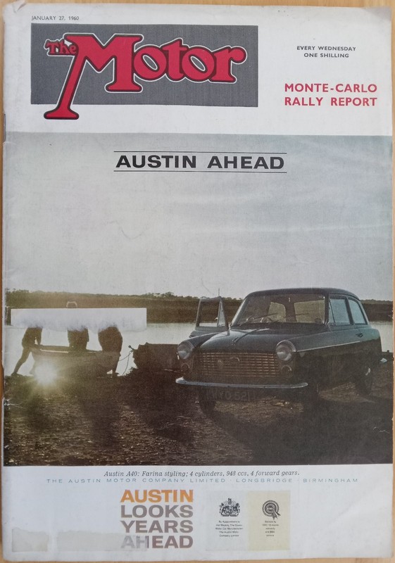 THE MOTOR – 27th January 1960 – CARACCIOLA, ROSEMEYER, MONTE CARLO RALLY
