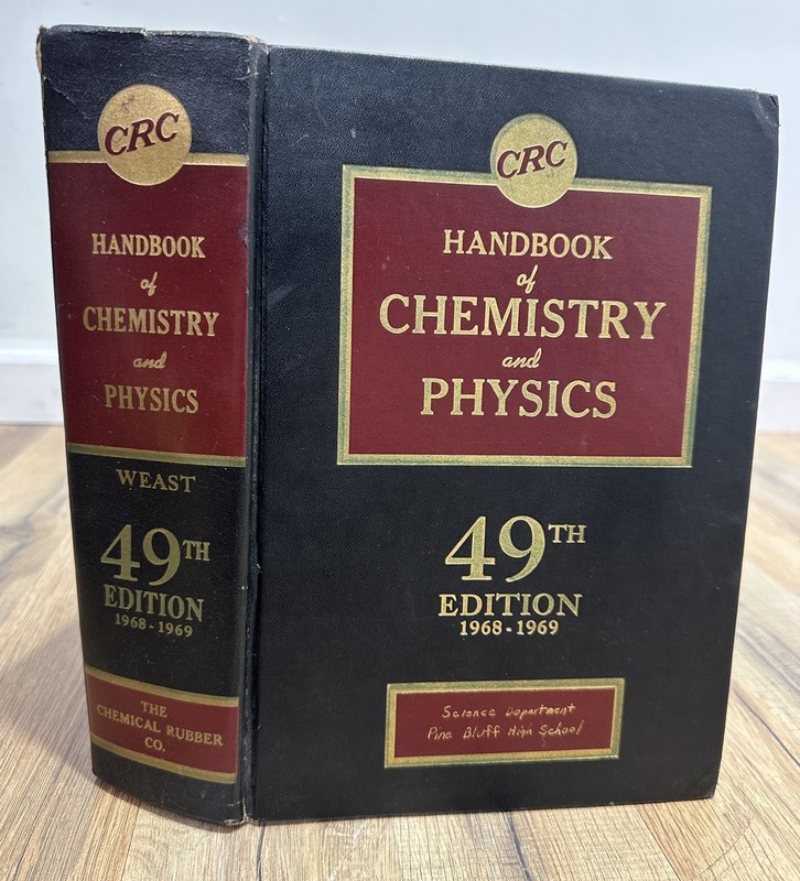 CRC Handbook of Chemistry and Physics • 49th Edition 1968-1969 Big Book Science gallery