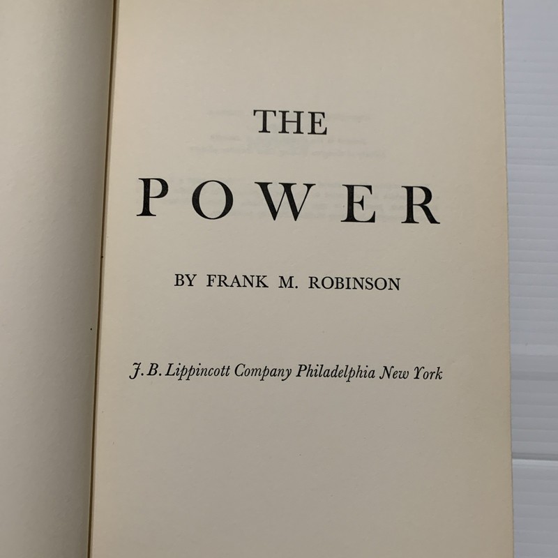Frank M. Robinson The Power 1st Edition Lippincott Printing 1956 In Dust Jacket gallery
