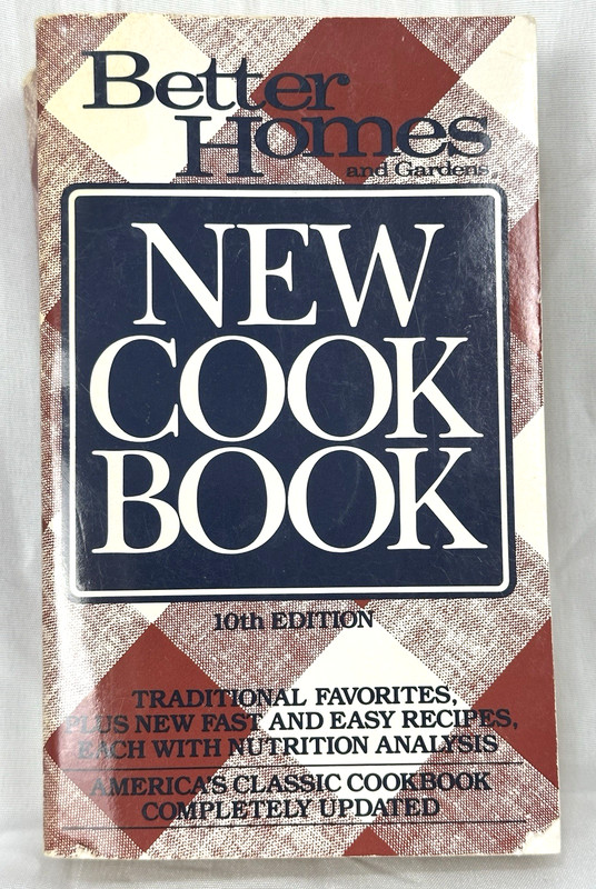 Better Homes Gardens New Cookbook 10th Edition 1984 Vintage 1088 Pages BHG