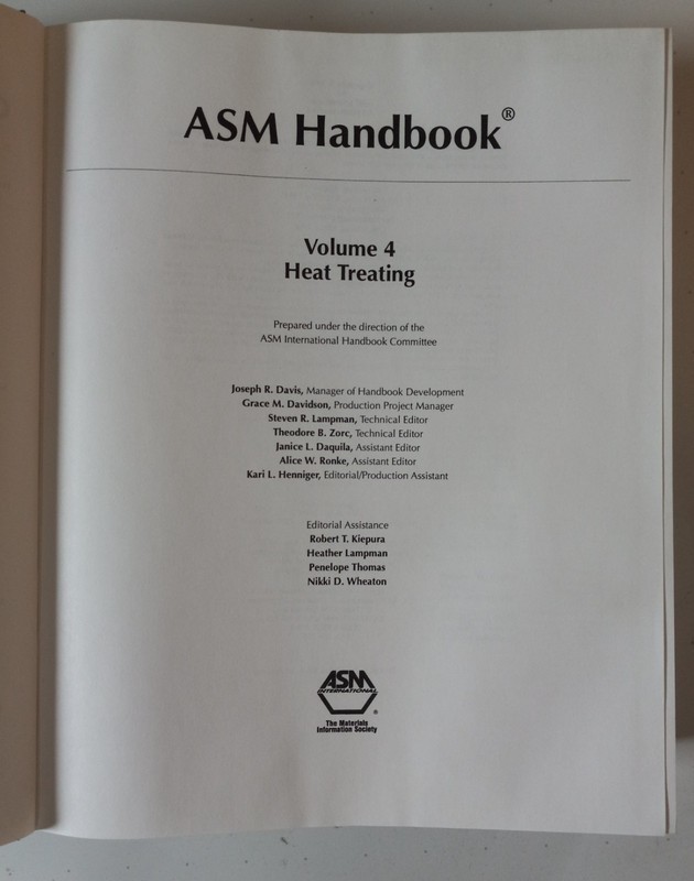 ASM HANDBOOK: VOLUME 4: HEAT TREATING (ASM HANDBOOK) (Hardcover) gallery