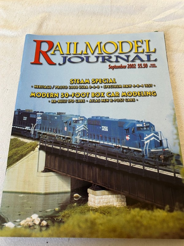 RAILMODEL JOURNAL Magazine September 2002 Model Railroading Trains