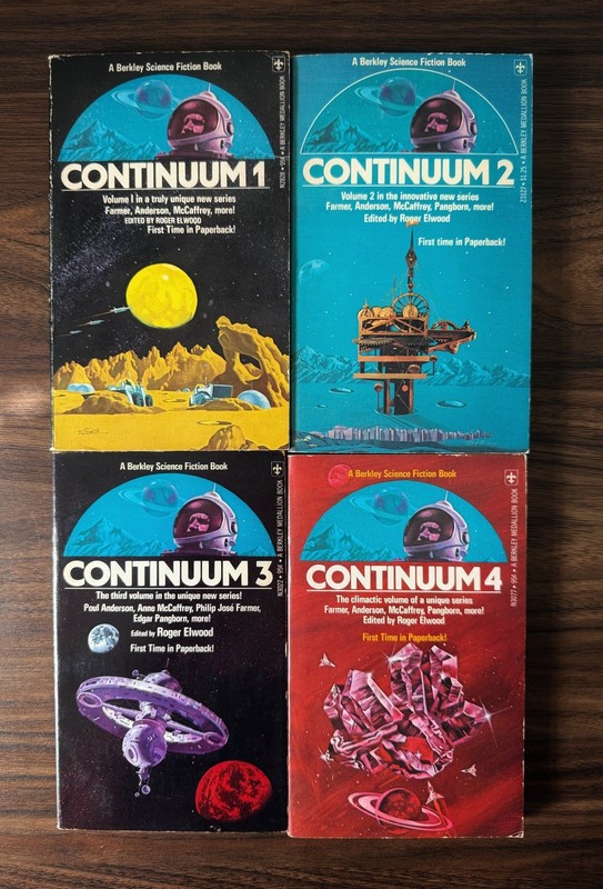 Continuum 1-4 In Paperback A Science Fiction Anthology Edited by Roger Elwood