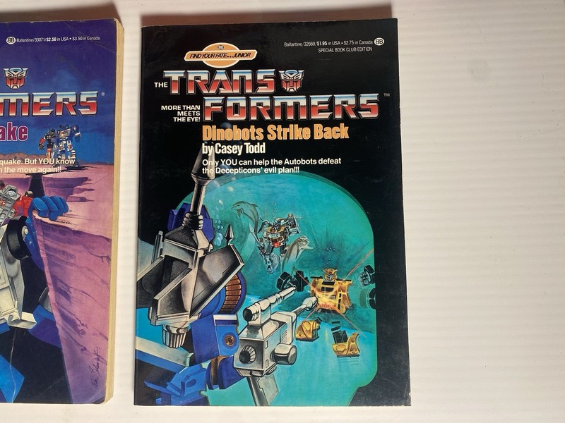 1985-86 Transformers Find Your Fate Junior Books Lot Of 7 in Used Condition gallery