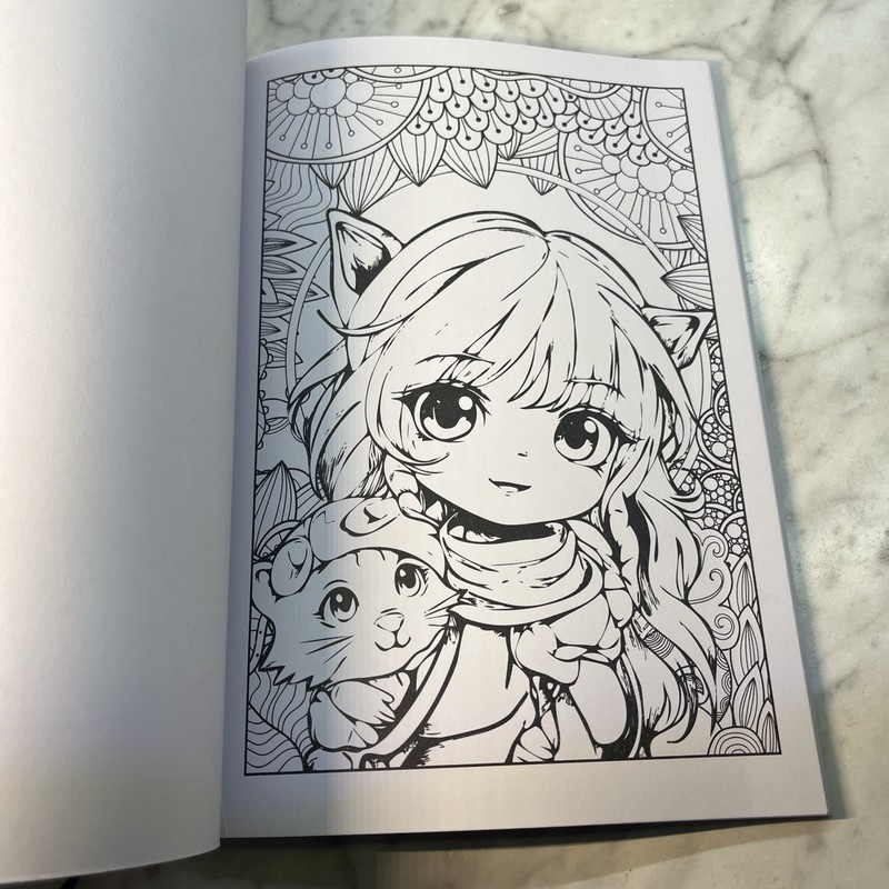 Anime Coloring Book "Advanced Coloring", Bendon, anime coloring, girl & teens gallery