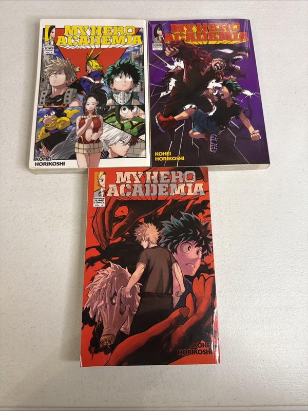 Manga English My Hero Academia Volume 8 9 10 Kohei Horikoshi MHA Book Lot gallery