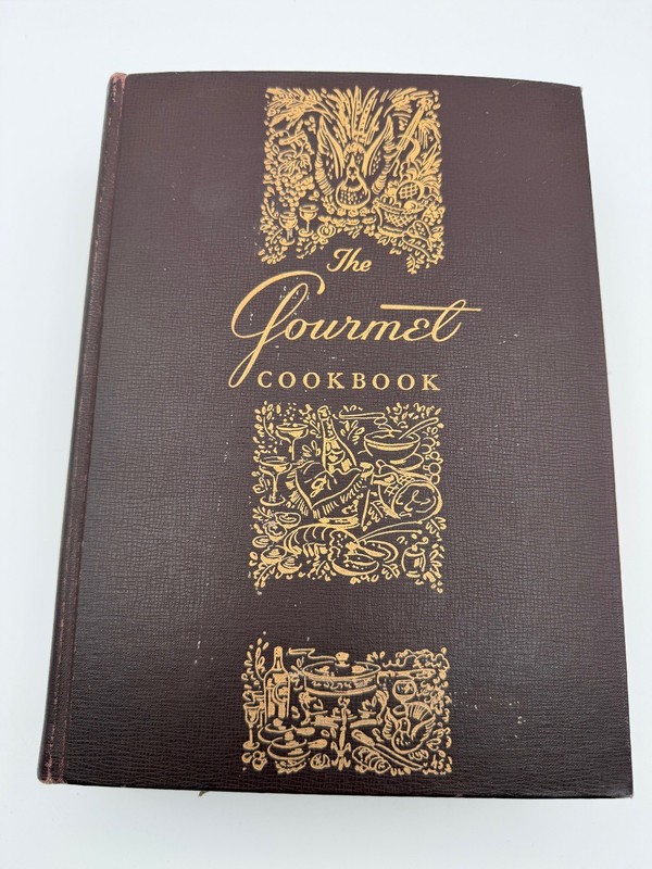 The Gourmet Cookbook 1954 6th Printing Gourmet Inc Hardcover Vintage Recipes