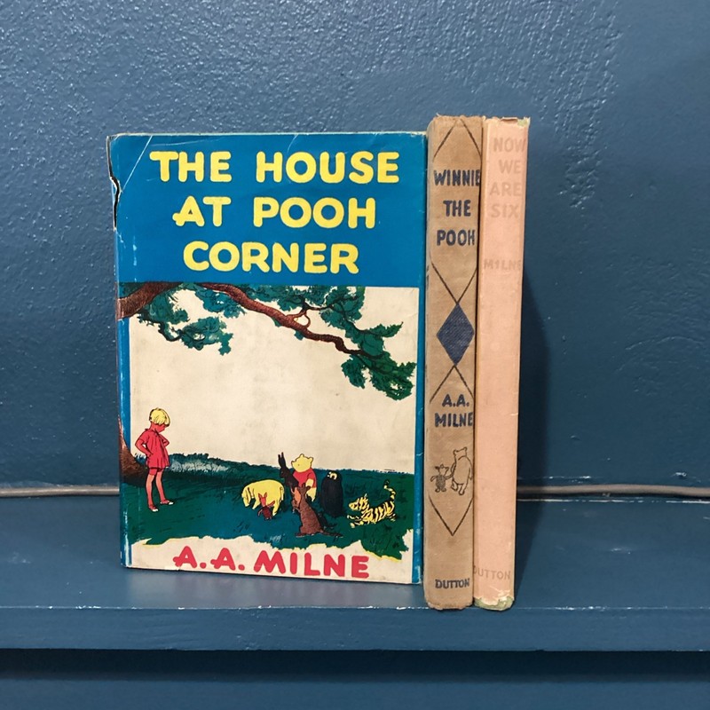VTG Winnie the Pooh, Now We Are Six, The House At Pooh Corner, A. A. Milne 1950