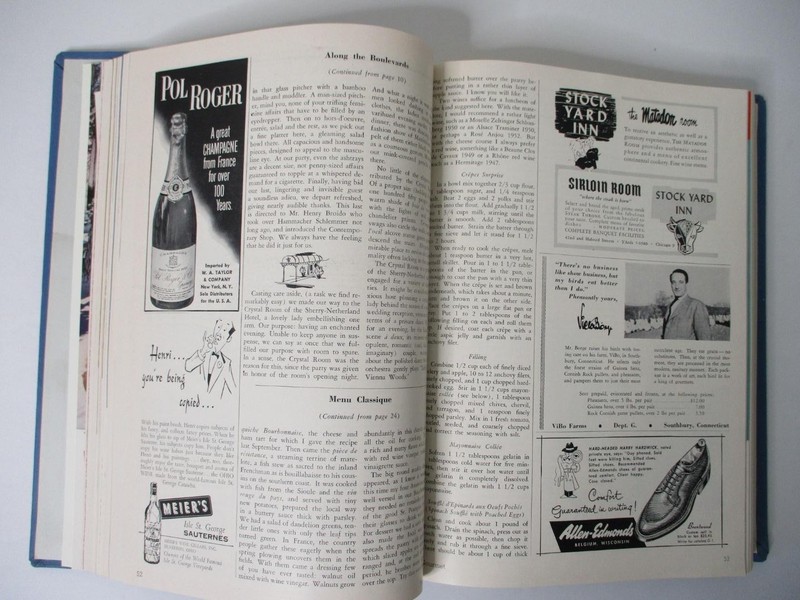 GOURMET, The Magazine of Good Living; Vol. 14 - 1954 - 12 Issues in a Hardcover gallery