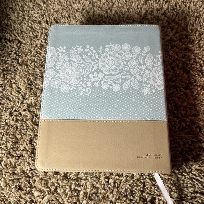 NIV Journal the Word Bible Large Print Leathersoft Teal and Tan gallery