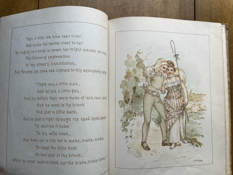 1891 Antique VICTORIAN CHILDREN'S Book TOM TUCKER and LITTLE BO-PEEP Thomas Hood gallery