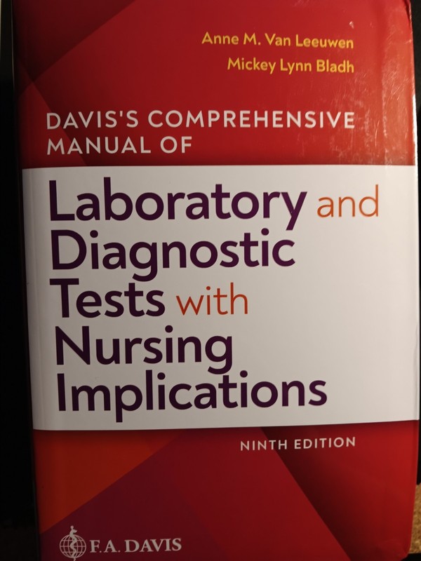 Davis’s Comprehensive Manual of Laboratory and Diagnostic Tests With Nursing Imp