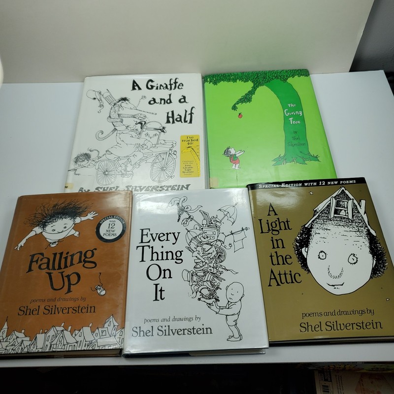 Shel Silverstein Hardcover Lot of 5 Every Thing On It, A Light in the Attic ++ gallery