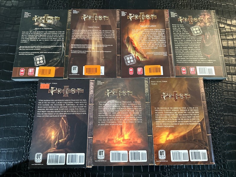 VINTAGE "PRIEST: Vol 1-4 10 12 13 Manga (Tokyopop) 7 Volume Lot Min-Woo Hyung gallery