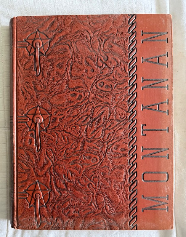 1939 Montana State College University Vintage Yearbook Bobcats Montanan Bozeman
