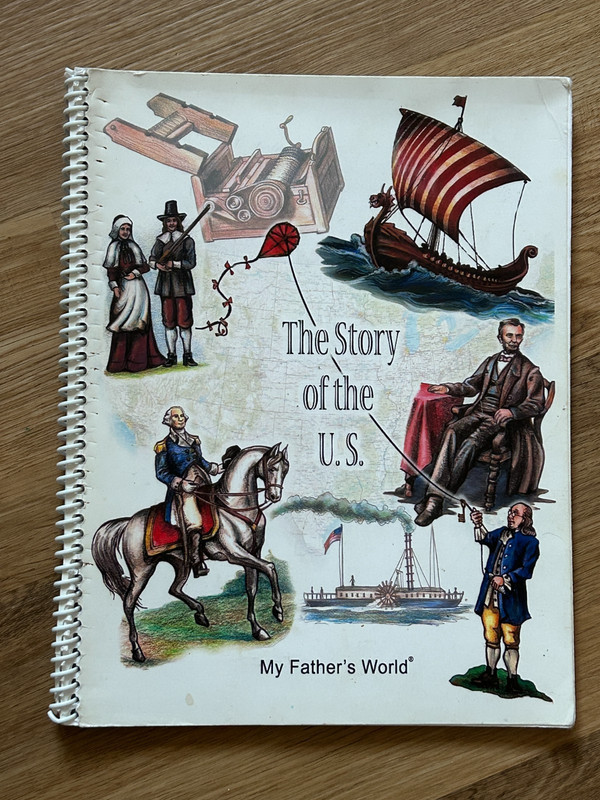 The Story of the U.S. my father’s World edition spiral Bound First second grade