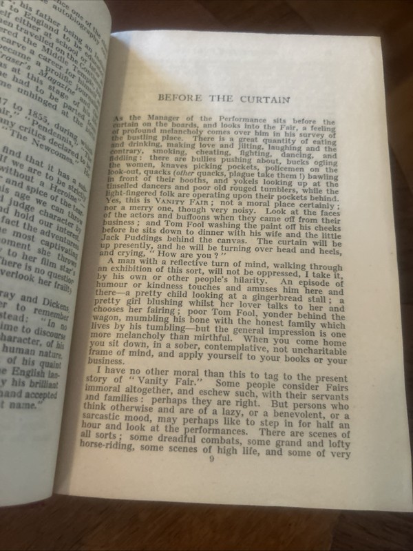 Vanity Fair by William M Thackeray Odhams Press, London Hardcover VG+ gallery