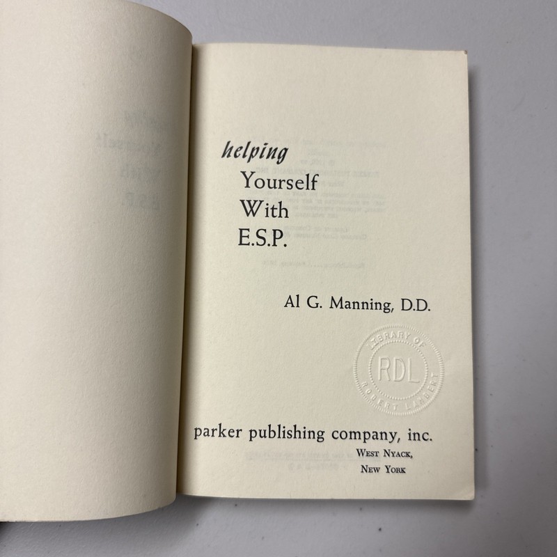Helping Yourself with ESP by Al G. Manning (1980, Trade Paperback, Reprint)-A49 gallery
