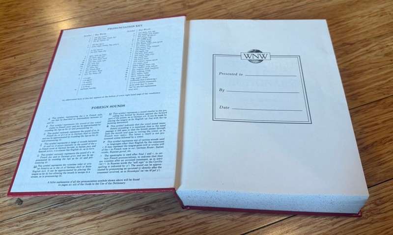 Websters New World College Dictionary 3rd Edition 1997 Hardcover Illustrated VTG gallery