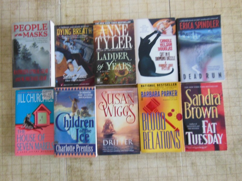 LOT j OF 10 MASS MARKET PAPERBACKS-by Various Authors-A Mix